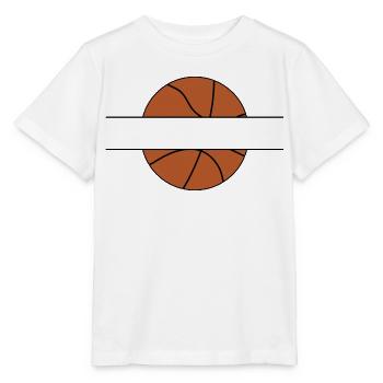 Basketball Namensschild - Stanley/Stella Kinder T-Shirt MINI CREATOR  - Weiß - Vorne - Maike (125cm)