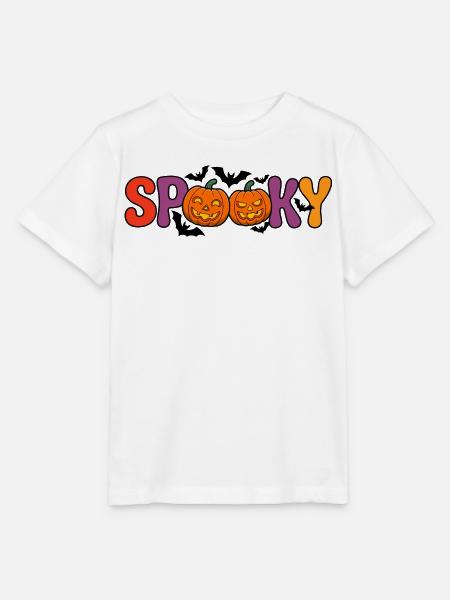 Spukige Kürbisbuchstaben - Stanley/Stella Kinder T-Shirt MINI CREATOR - Weiß