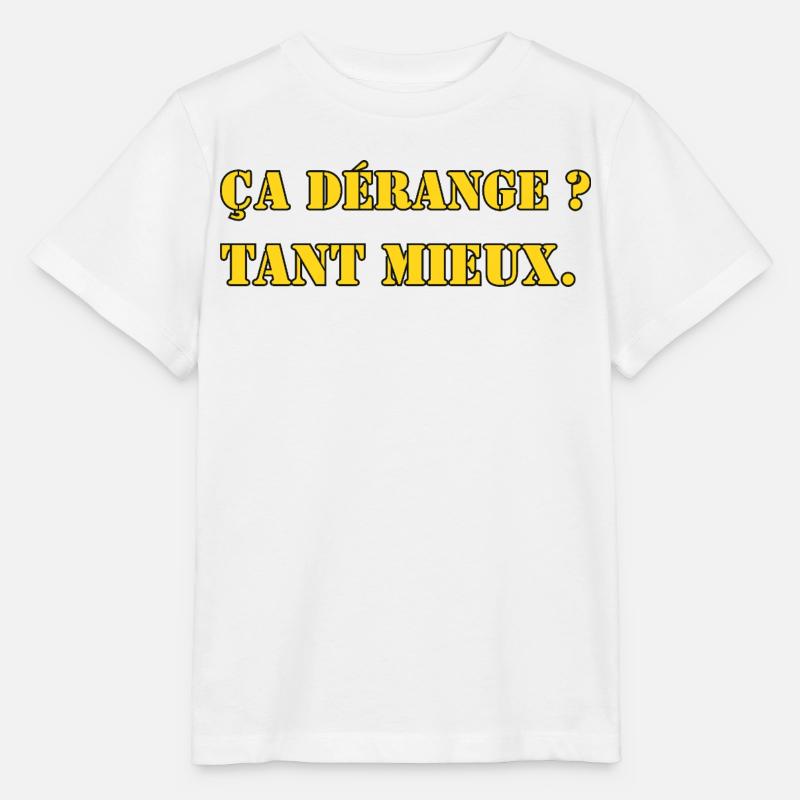DOES IT DISTURB? GOOD. - Stanley/Stella MINI CREATOR Kids’ T-Shirt - white