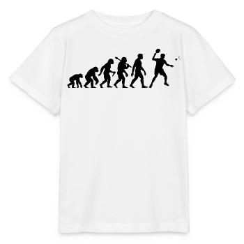 Ping-Pong Evolution für Tischtennisspieler - Stanley/Stella Kinder T-Shirt MINI CREATOR  - Weiß - Vorne - Maike (125cm)