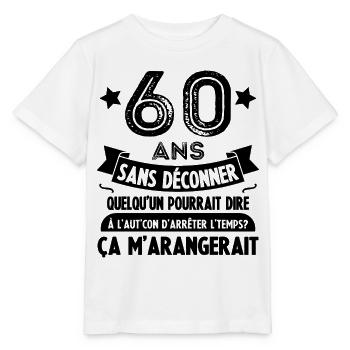 60 Ans Cadeau D'anniversaire 60 Ans - T-shirt bio MINI CREATOR Stanley/Stella Enfant - blanc - Devant - Maike (125cm)