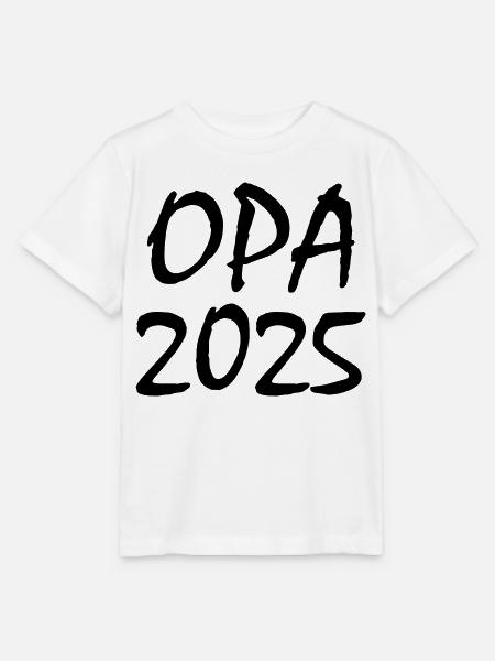 Opa 2025 - Stanley/Stella Kinder T-Shirt MINI CREATOR - Weiß
