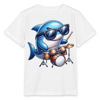 Global - Noir sans Japon Modèle - T-shirt bio MINI CREATOR Stanley/Stella Enfant - blanc - Devant - Maike (125cm)