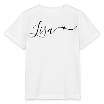 Lisa Name First Name Decorative - Stanley/Stella MINI CREATOR Kids’ T-Shirt - white - Front - Maike (125cm)