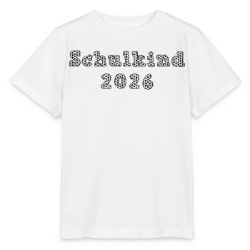 Schulkind 2026 - Fußball - Einschulung - Stanley/Stella Kinder T-Shirt MINI CREATOR  - Weiß - Vorne - Maike (125cm)