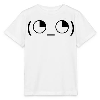 Émoticône des yeux au lever au ciel (◔_◔) regard agacé - T-shirt bio MINI CREATOR Stanley/Stella Enfant - blanc - Devant - Maike (125cm)