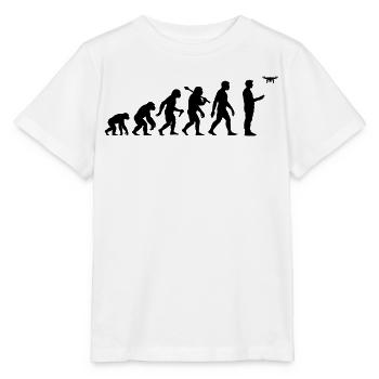 Drohne Evolution Für Drone Piloten - Stanley/Stella Kinder T-Shirt MINI CREATOR  - Weiß - Vorne - Maike (125cm)