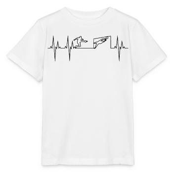 Football électrocardiogramme ECG - T-shirt bio MINI CREATOR Stanley/Stella Enfant - blanc - Devant - Maike (125cm)