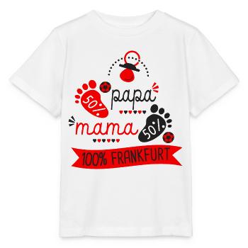 Geburt Fußballfans Frankfurt - Stanley/Stella Kinder T-Shirt MINI CREATOR  - Weiß - Vorne - Maike (125cm)