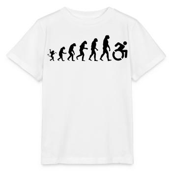 Évolution des fauteuils roulants * - T-shirt bio MINI CREATOR Stanley/Stella Enfant - blanc - Devant - Maike (125cm)