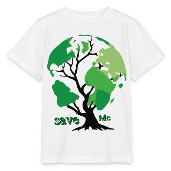 save the planet - Stanley/Stella Kinder T-Shirt MINI CREATOR  - Weiß - Vorne - Maike (125cm)