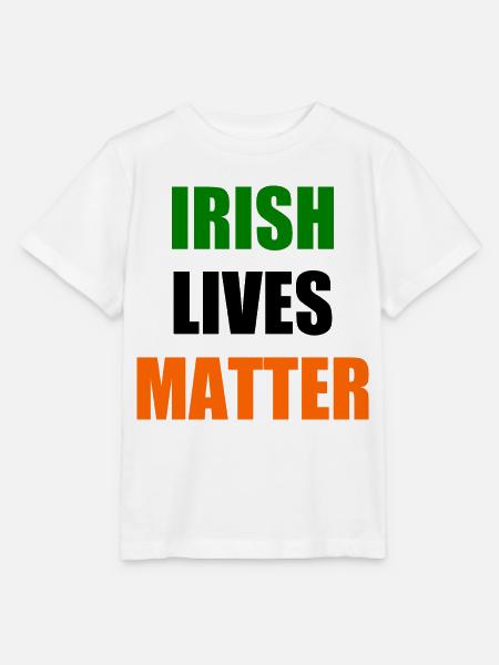 Irish lives matter - Stanley/Stella Kinder T-Shirt MINI CREATOR - Weiß
