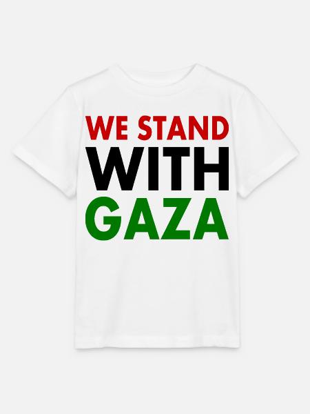 We stand with palestine - Stanley/Stella Kinder T-Shirt MINI CREATOR - Weiß
