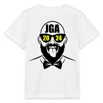 Enterrement de vie de garçon 2024 Enterrement de vie de garçon - T-shirt bio MINI CREATOR Stanley/Stella Enfant - blanc - Devant - Maike (125cm)