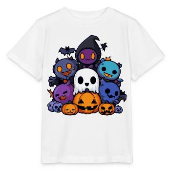 Halloween Party Figures Comic - Stanley/Stella MINI CREATOR Kids’ T-Shirt - white - Front - Maike (125cm)