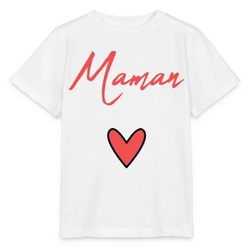 MOM. MOTHER'S DAY. HEART. FEAST. HAPPY BIRTHDAY MAM - Stanley/Stella MINI CREATOR Kids’ T-Shirt - white - Front - Maike (125cm)