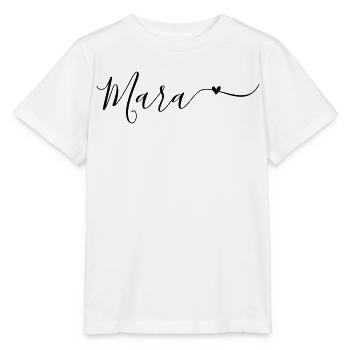 Prénom Mara Prénom décoratif - T-shirt bio MINI CREATOR Stanley/Stella Enfant - blanc - Devant - Maike (125cm)