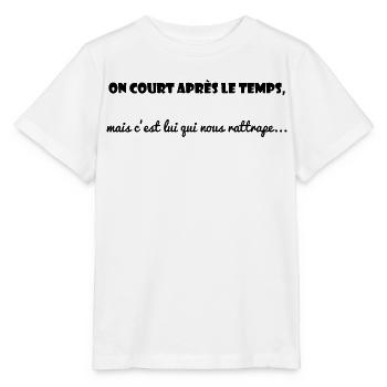 MESSAGE. CITATIONS. HUMOUR. CITATIONS DRÔLES - T-shirt bio MINI CREATOR Stanley/Stella Enfant - blanc - Devant - Maike (125cm)