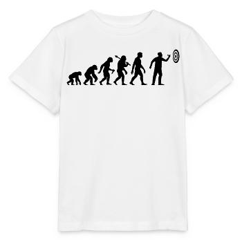 Darts Evolution Dart Zielen Auf Zielscheibe - Stanley/Stella Kinder T-Shirt MINI CREATOR  - Weiß - Vorne - Maike (125cm)