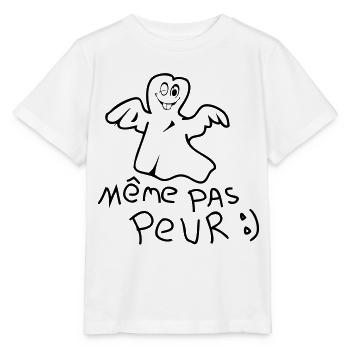 meme pas peur - T-shirt bio MINI CREATOR Stanley/Stella Enfant - blanc - Devant - Maike (125cm)