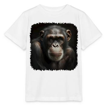 Schimpansen sind unsere nächsten Verwandten - Stanley/Stella Kinder T-Shirt MINI CREATOR  - Weiß - Vorne - Maike (125cm)