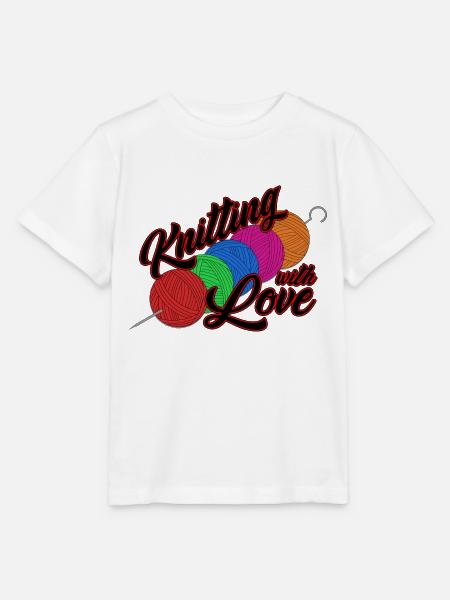 Lustige Stricken Nadel Wolle Garn Häckeln Geschenk - Stanley/Stella Kinder T-Shirt MINI CREATOR - Weiß