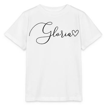 Gloria Surname First Name Girl - Stanley/Stella MINI CREATOR Kids’ T-Shirt - white - Front - Maike (125cm)