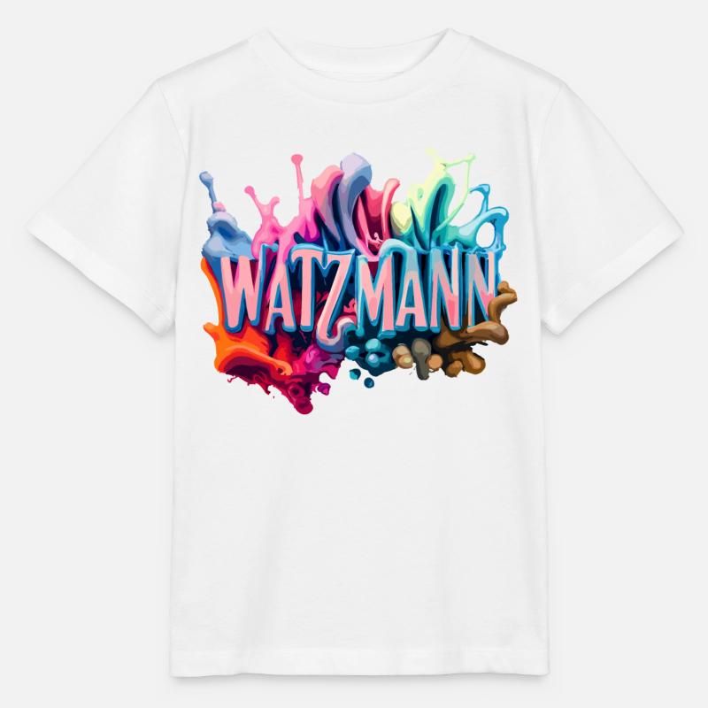 Berg Watzmann - Nowoczesny i kolorowy design - Koszulka dziecięca Stanley/Stella MINI CREATOR  - biały
