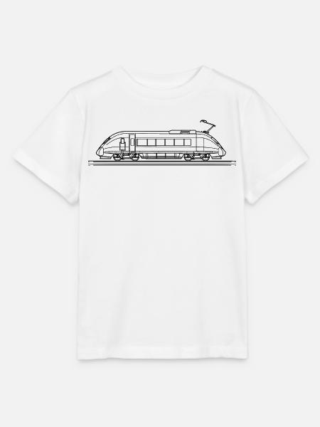 Zug Skizze - Stanley/Stella Kinder T-Shirt MINI CREATOR - Weiß