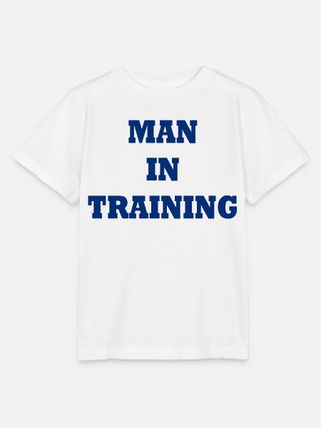 Man in Training - Stanley/Stella Kinder T-Shirt MINI CREATOR  - Weiß