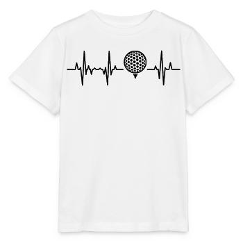 Golf Kardiogramm - Stanley/Stella Kinder T-Shirt MINI CREATOR  - Weiß - Vorne - Maike (125cm)