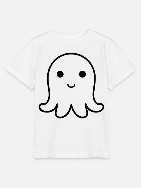 Krake - Stanley/Stella Kinder T-Shirt MINI CREATOR  - Weiß