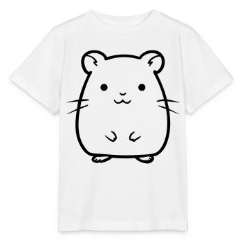 Hamster - Stanley/Stella Kinder T-Shirt MINI CREATOR  - Weiß - Vorne - Maike (125cm)