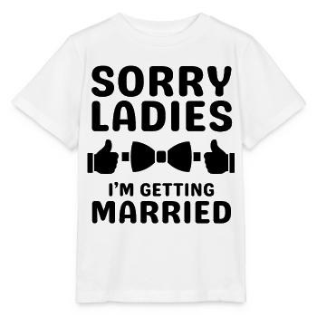 Funny Bachelor Party Engagement Design - Stanley/Stella MINI CREATOR Kids’ T-Shirt - white - Front - Maike (125cm)