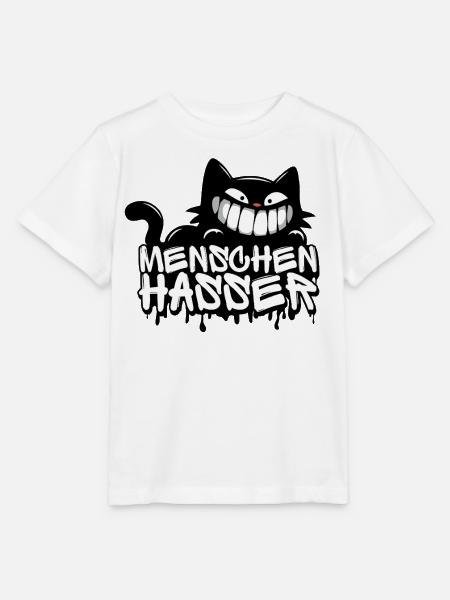 Menschenhasser Katze – Für alle, die ehrlich sind - Stanley/Stella Kinder T-Shirt MINI CREATOR - Weiß