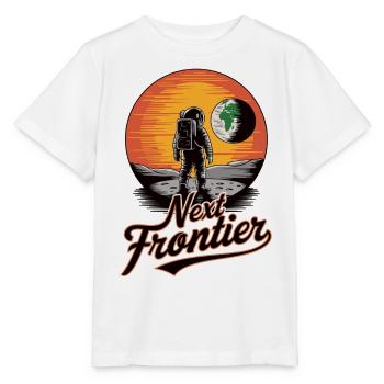 Space - Moon View - The - Stanley/Stella MINI CREATOR Kids’ T-Shirt - white - Front - Maike (125cm)