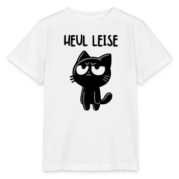 Wenn Blicke beleidigen könnten – Katzenedition - Stanley/Stella Kinder T-Shirt MINI CREATOR  - Weiß - Vorne - Maike (125cm)