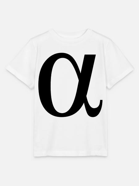 alpha greek - Stanley/Stella Kinder T-Shirt MINI CREATOR  - Weiß