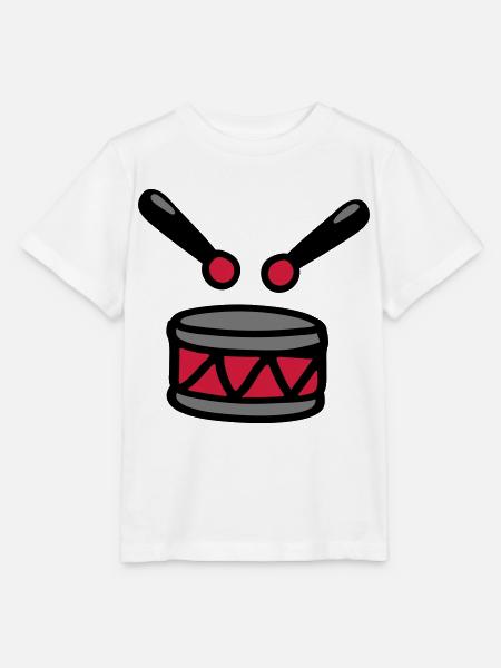 Trommel 3 - Stanley/Stella Kinder T-Shirt MINI CREATOR - Weiß