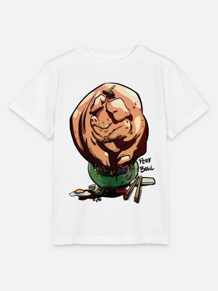 Pork Bowl - Stanley/Stella Kinder T-Shirt MINI CREATOR  - Weiß