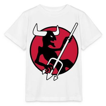 rockin_devil_3c - Stanley/Stella Kinder T-Shirt MINI CREATOR  - Weiß - Vorne - Maike (125cm)