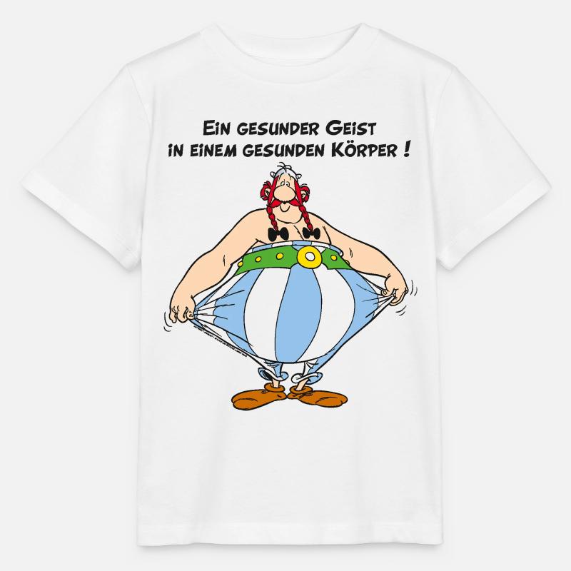 Obelix Ein gesunder Geist - T-shirt bio MINI CREATOR Stanley/Stella Enfant - blanc