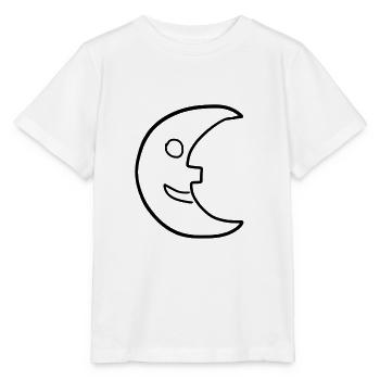 Nacht Mond Halbmond Symbol - Stanley/Stella Kinder T-Shirt MINI CREATOR  - Weiß - Vorne - Maike (125cm)