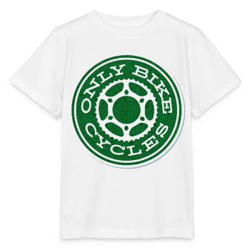 Only bicycles are allowed - Stanley/Stella MINI CREATOR Kids’ T-Shirt - white - Front - Maike (125cm)