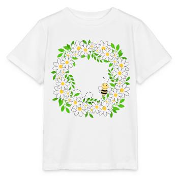 Blumenkranz - Stanley/Stella Kinder T-Shirt MINI CREATOR  - Weiß - Vorne - Maike (125cm)