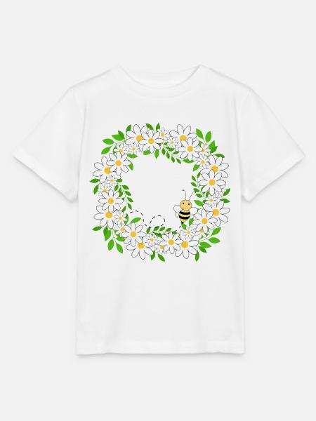 Blumenkranz - Stanley/Stella Kinder T-Shirt MINI CREATOR  - Weiß