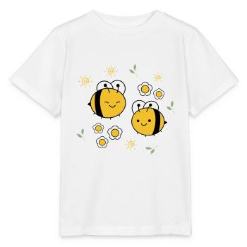 Bee Pair - Stanley/Stella MINI CREATOR Kids’ T-Shirt - white - Front - Maike (125cm)