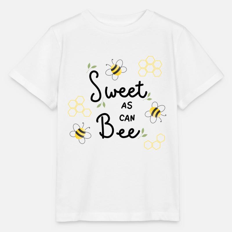 Sweet as can Bee - Stanley/Stella Kinder T-Shirt MINI CREATOR  - Weiß