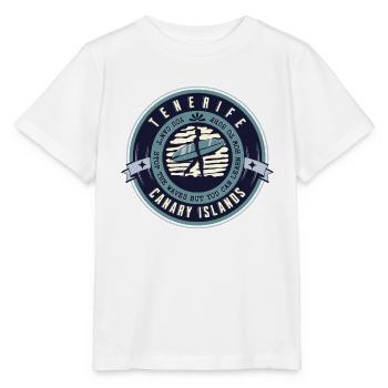 Tenerife Canary Islands Sunset Surfer - Stanley/Stella MINI CREATOR Kids’ T-Shirt - white - Front - Maike (125cm)