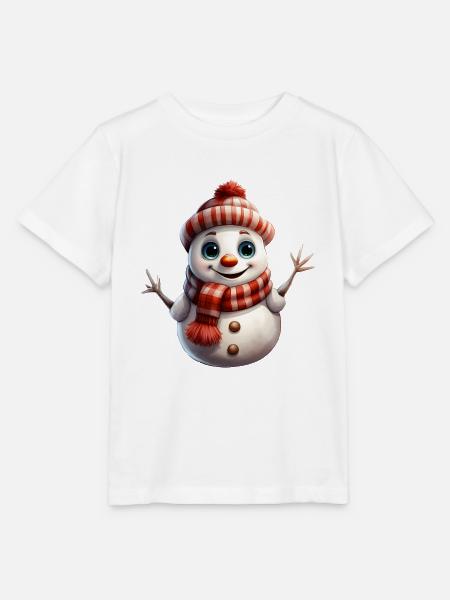 Schneemann - Stanley/Stella Kinder T-Shirt MINI CREATOR  - Weiß